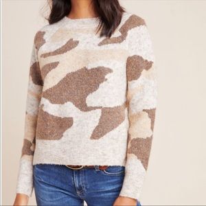 Moth Camo Sweater from Anthropologie Small